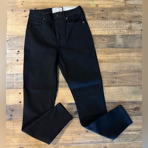 NWT Everlane The Curvy Authentic Stretch High-Rise Skinny Jean Black 25 Ankle - Picture 3 of 13
